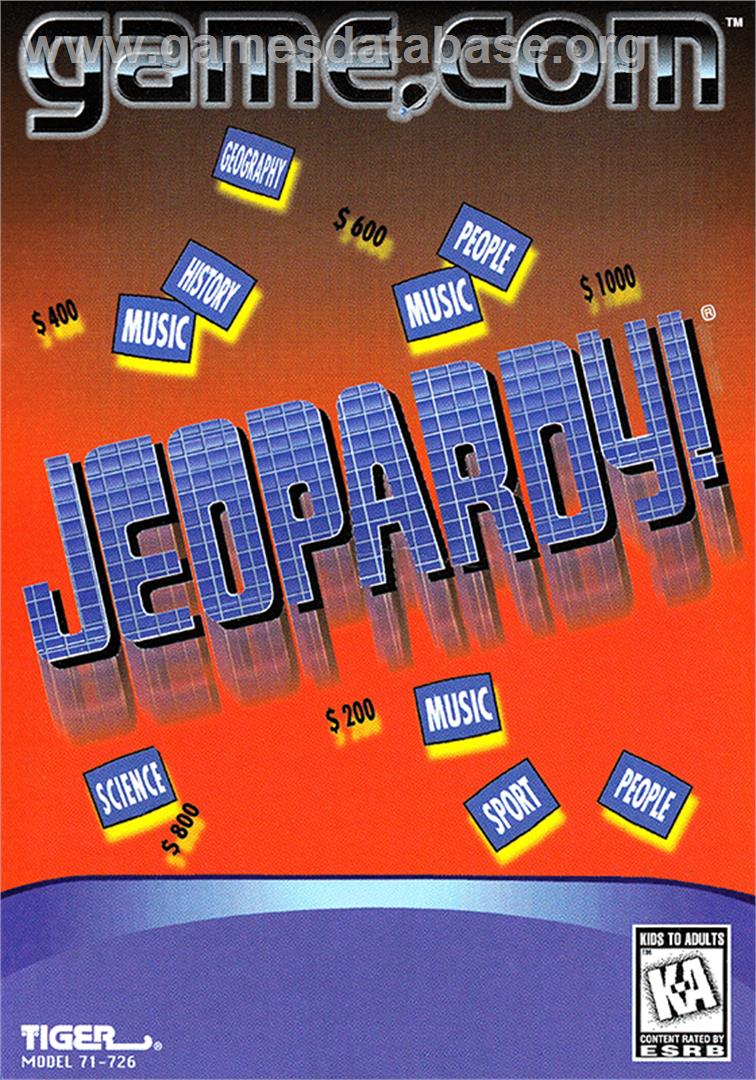 Jeopardy! - Tiger Game.com - Artwork - Box